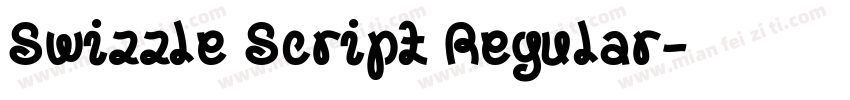 Swizzle Script Regular字体转换